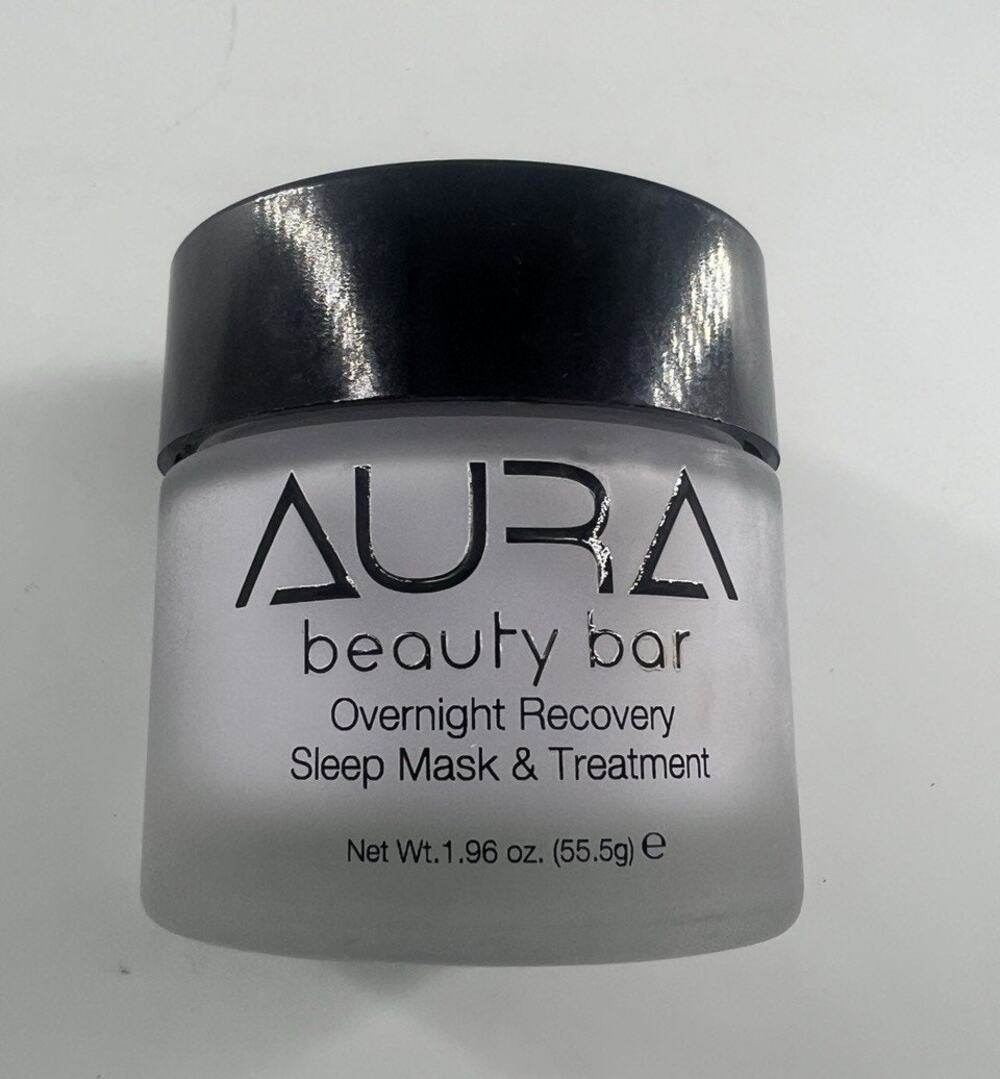 Aura Beauty Bar Sleep Mask Overnight Recovery Cream Treatment 1.96oz 85% full